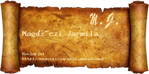 Magóczi Jarmila névjegykártya